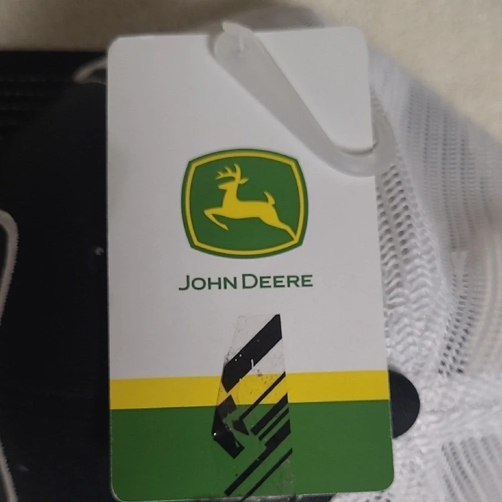 John Deere Green Youth & Black/White Adult Hats‎ NWT Papa/Child